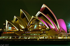 Pink Sydney Opera House