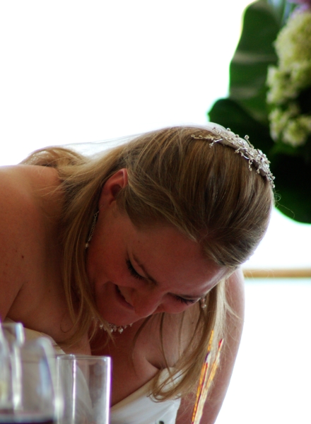 Laughing at the speeches