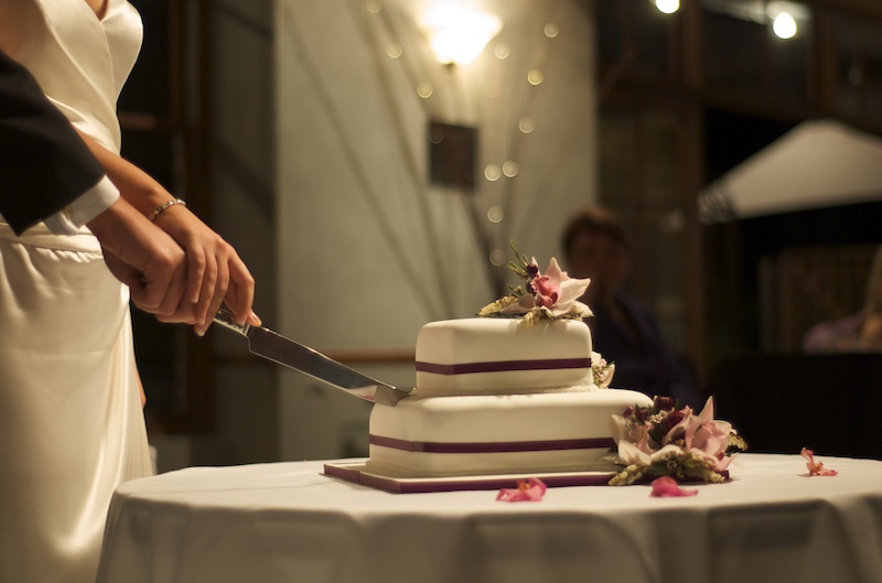 Cutting the cake