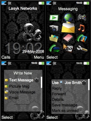 ampersand sony ericsson phone theme