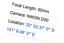 location exif