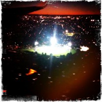 A Sydney sport field from the aeroplane