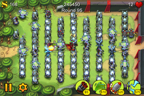 iPod Fieldrunners My winning Fieldrunners strategy