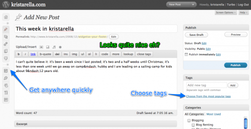 WP 2.7 Write Page